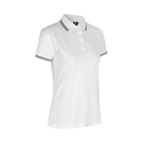 Kontrast poloshirt | stretch | dame