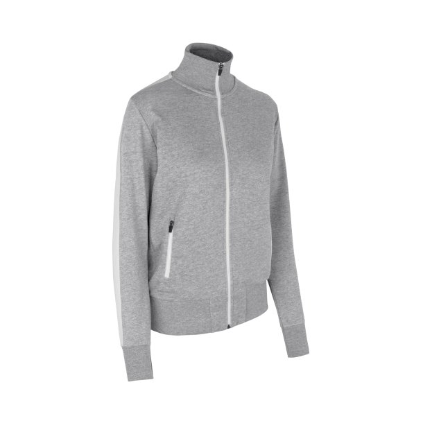 Sweat cardigan | kontrast | dame