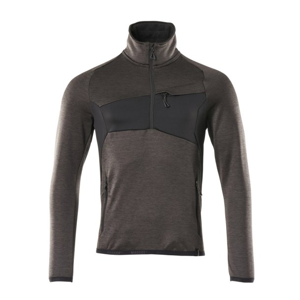 18003-316 Fleecetrje med kort lynls