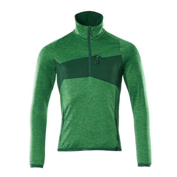 18003-316 Fleecetrje med kort lynls