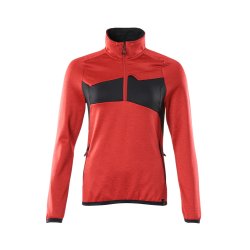 18053-316 Fleecetrje med kort lynls