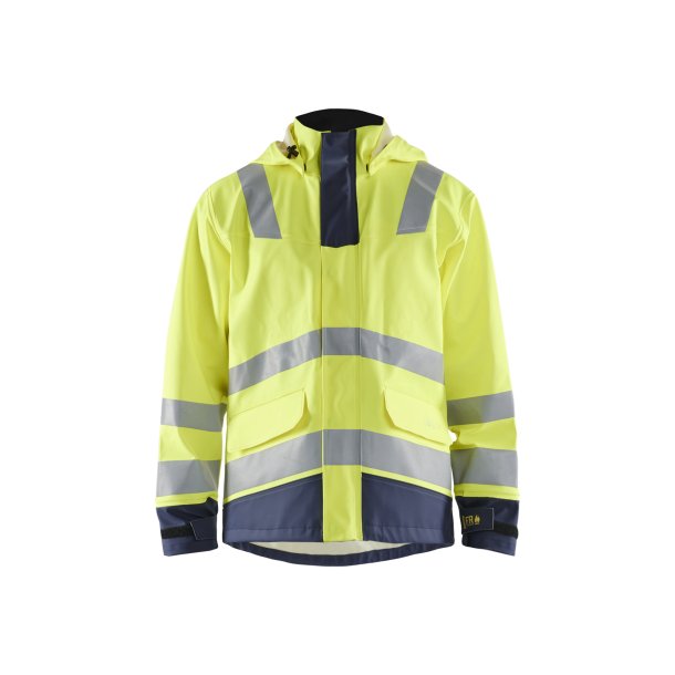High Vis Brandhmmende Regnjakke Level 2