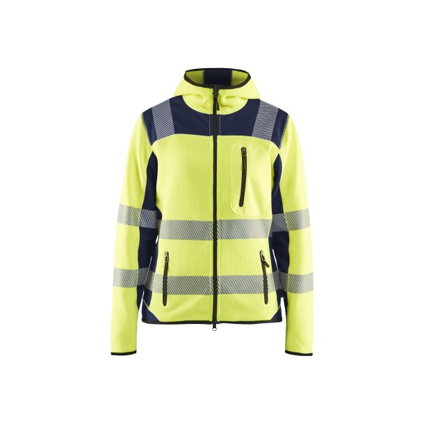 Dame High Vis Strikket Softshell Jakke