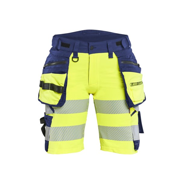 Dame High Vis Shorts 4-vejs Stretch