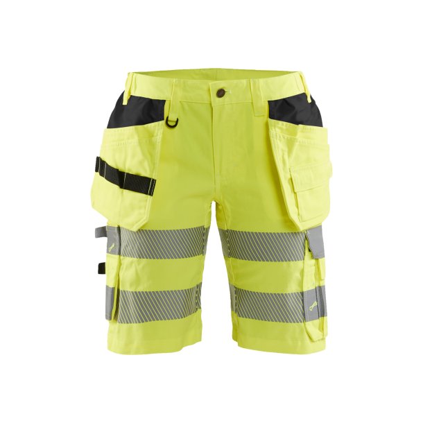 Dame High Vis Shorts med stretch