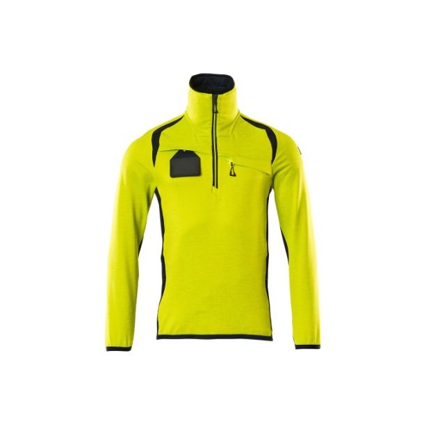 19303-316 Fleecetrje med kort lynls