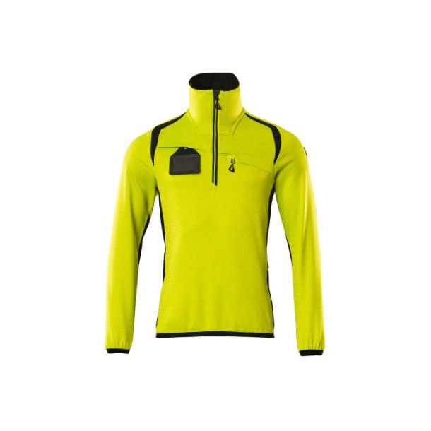 19303-316 Fleecetrje med kort lynls