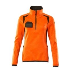 19353-316 Fleecetrje med kort lynls