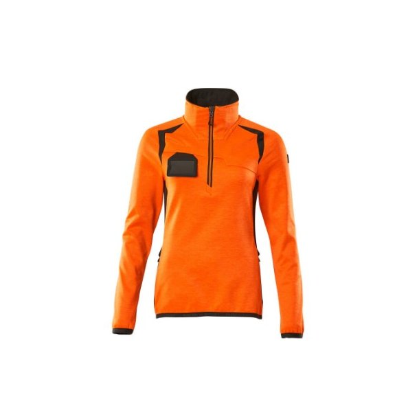 19353-316 Fleecetrje med kort lynls