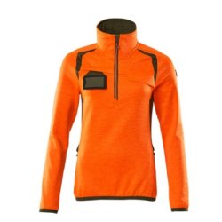 19353-316 Fleecetrje med kort lynls