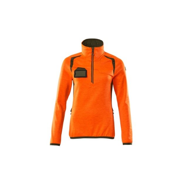 19353-316 Fleecetrje med kort lynls