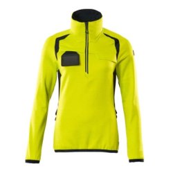 19353-316 Fleecetrje med kort lynls