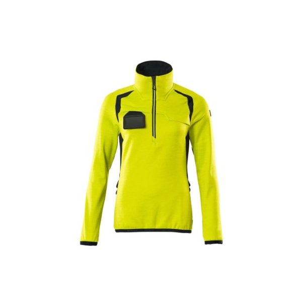 19353-316 Fleecetrje med kort lynls