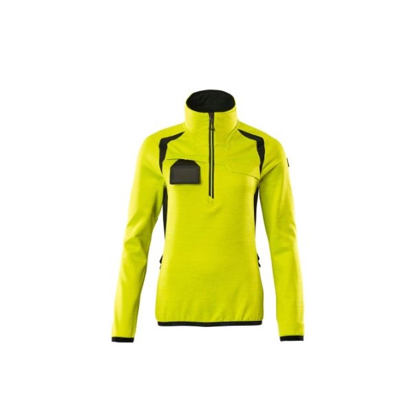 19353-316 Fleecetrje med kort lynls