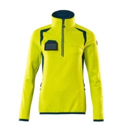 19353-316 Fleecetrje med kort lynls