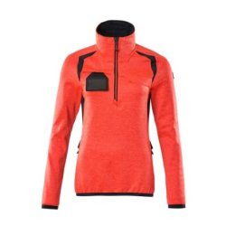 19353-316 Fleecetrje med kort lynls