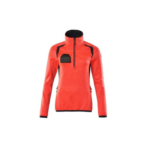 19353-316 Fleecetrje med kort lynls